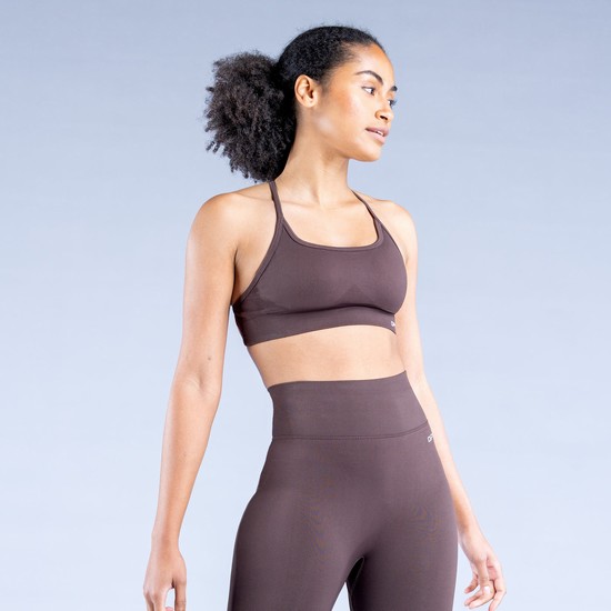 Dfyne Dynamic Backless Sportove Podprsenky Damske Čokoláda Hnede | 47936SHTU
