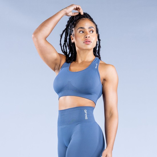 Dfyne Dynamic Seamless Sportove Podprsenky Damske Tmavo Modre | 73126MFBG