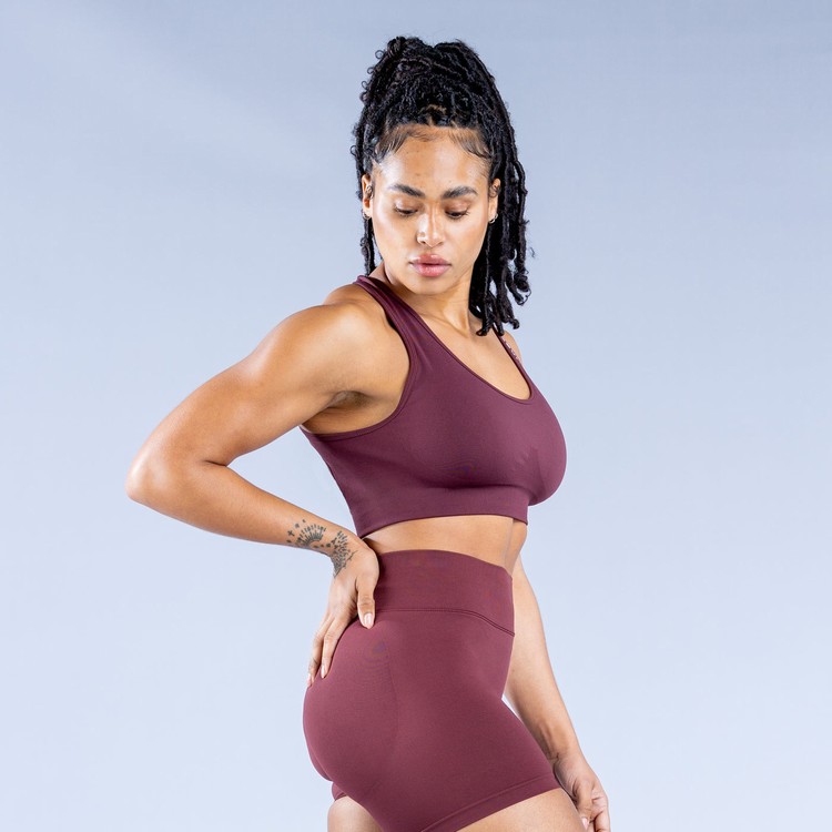 Dfyne Dynamic Seamless Sportove Podprsenky Damske Bordove | 85162CNGO