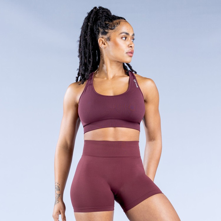 Dfyne Dynamic Seamless Sportove Podprsenky Damske Bordove | 85162CNGO