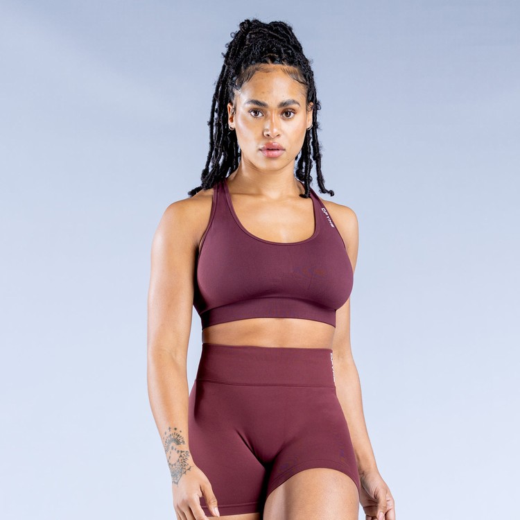 Dfyne Dynamic Seamless Sportove Podprsenky Damske Bordove | 85162CNGO