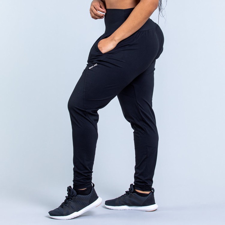 Dfyne Origin Harem Tapered Fit Nohavice Damske Čierne | 76945XIQG