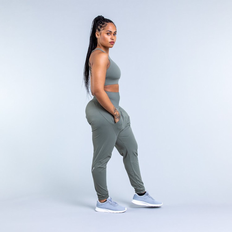 Dfyne Origin Harem Tapered Fit Nohavice Damske Zelene | 93684YPJH