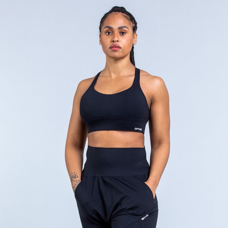 Dfyne Origin Medium-Support Sportove Podprsenky Damske Čierne | 52638BQNJ