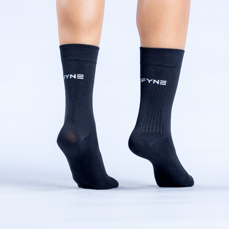 Dfyne Revive Crew 3pk Ponozky Damske Čierne | 32587DAIP