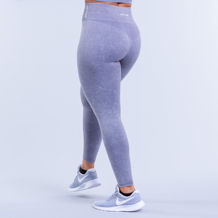 Dfyne Valkyrie Acid Wash Leginy Damske Siva Biele | 51239PIVL