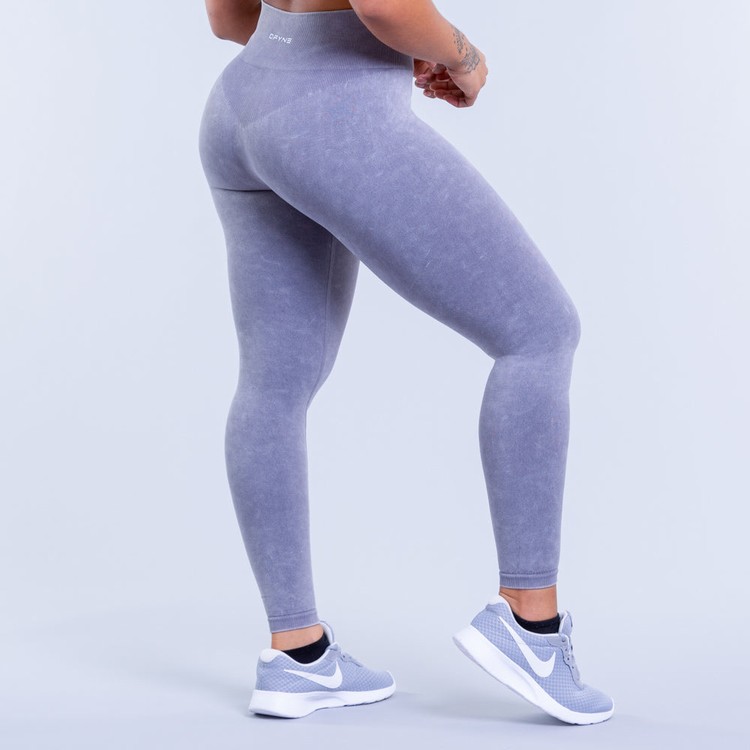 Dfyne Valkyrie Acid Wash Leginy Damske Siva Biele | 51239PIVL