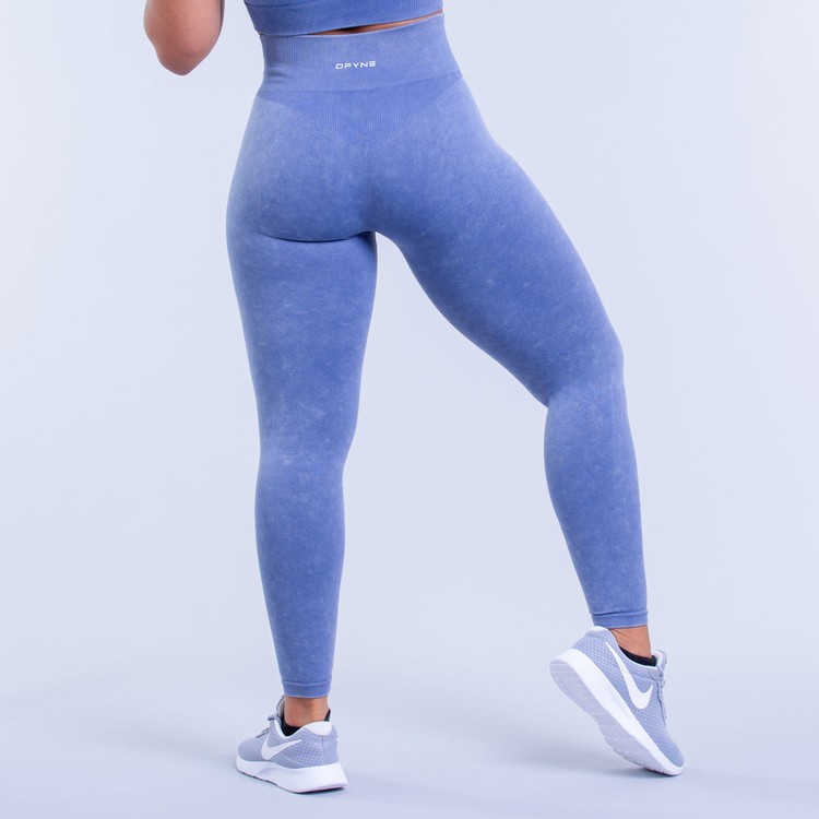 Dfyne Valkyrie Acid Wash Leginy Damske Tmavo Modre | 16809ZCJE