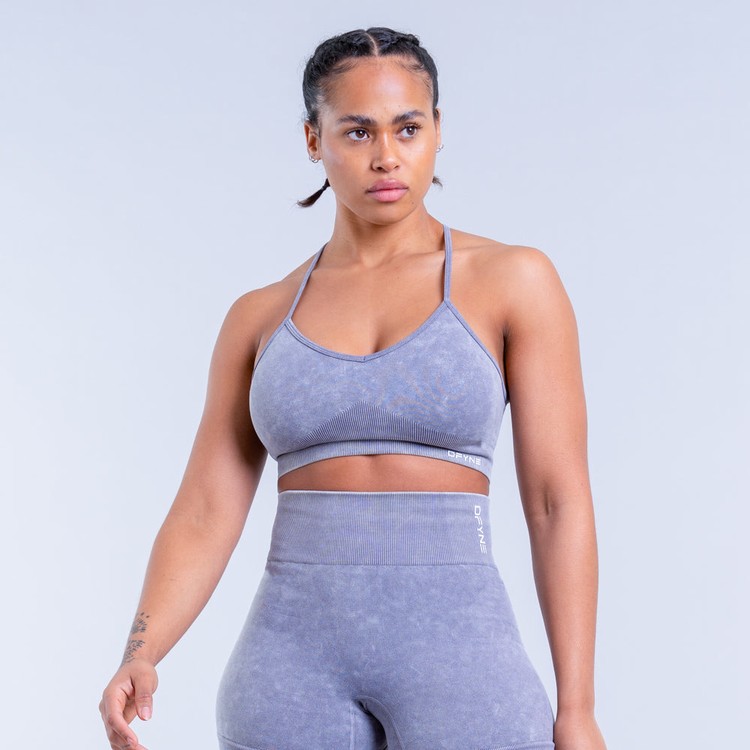 Dfyne Valkyrie Acid Wash Sportove Podprsenky Damske Siva Biele | 76284PXDB