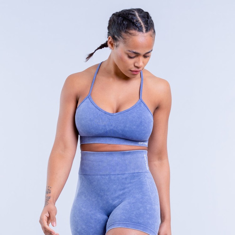Dfyne Valkyrie Acid Wash Sportove Podprsenky Damske Tmavo Modre | 98130HWRU